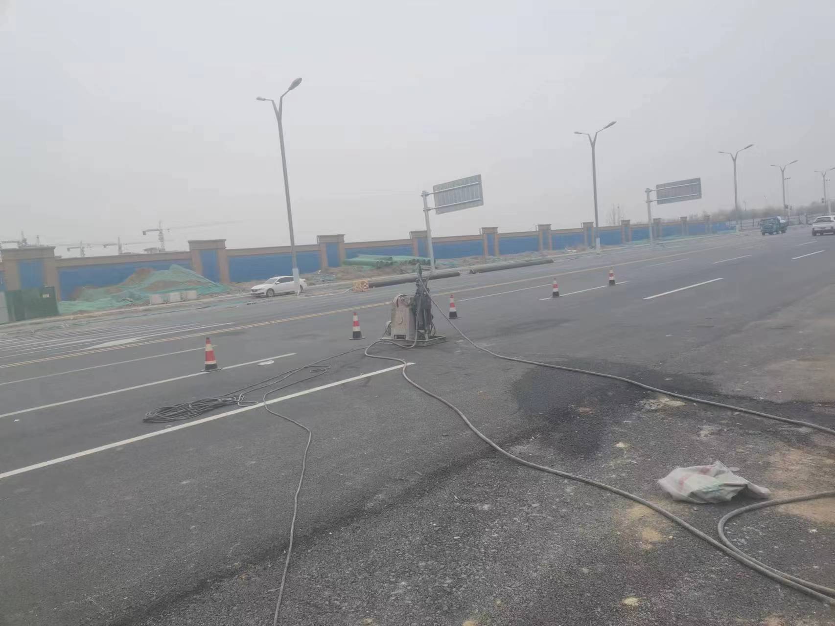 莞城街道马路注浆